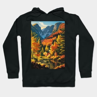 Autumn Scene - Tourism Poster of the Mountains Hoodie